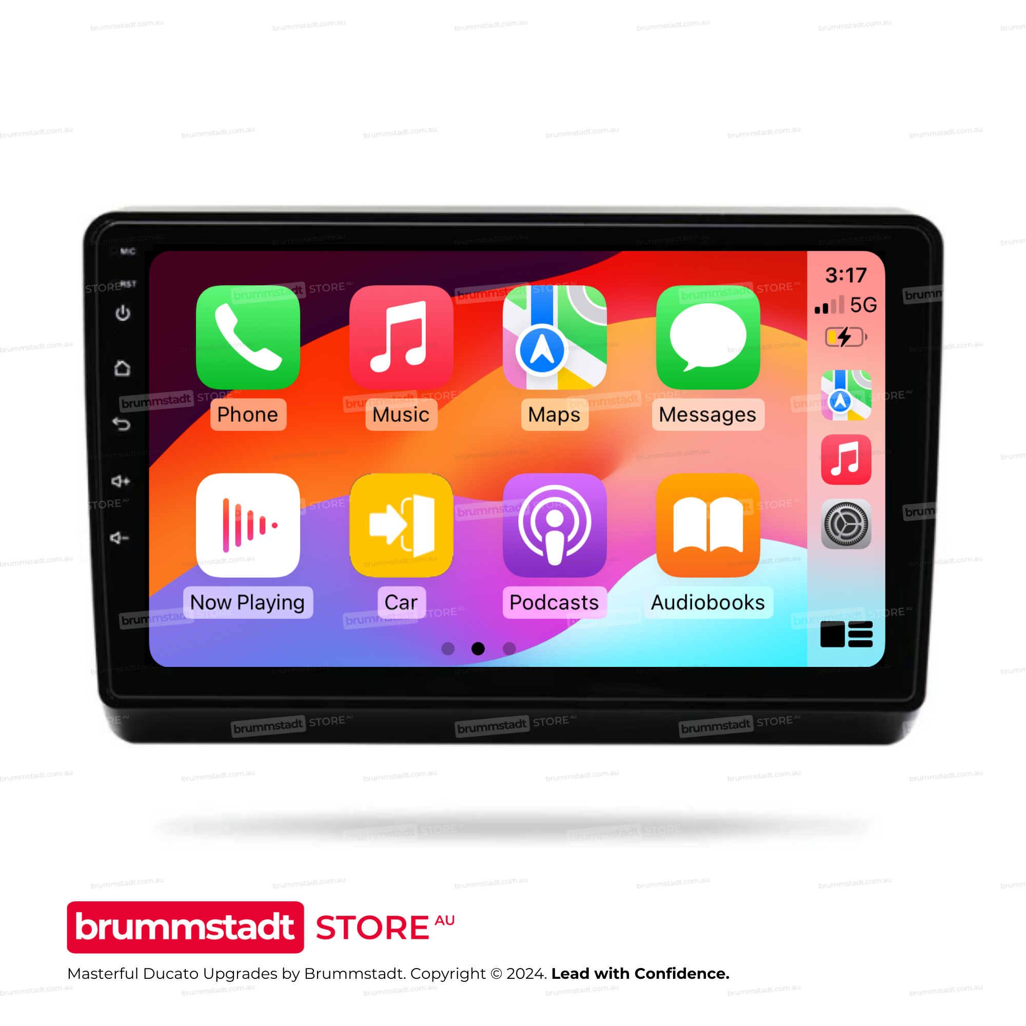 Fiat Ducato 2006-2020 - Premium Head Unit Upgrade Kit: Radio Infotainment System with Wired & Wireless Apple CarPlay and Android Auto Compatibility