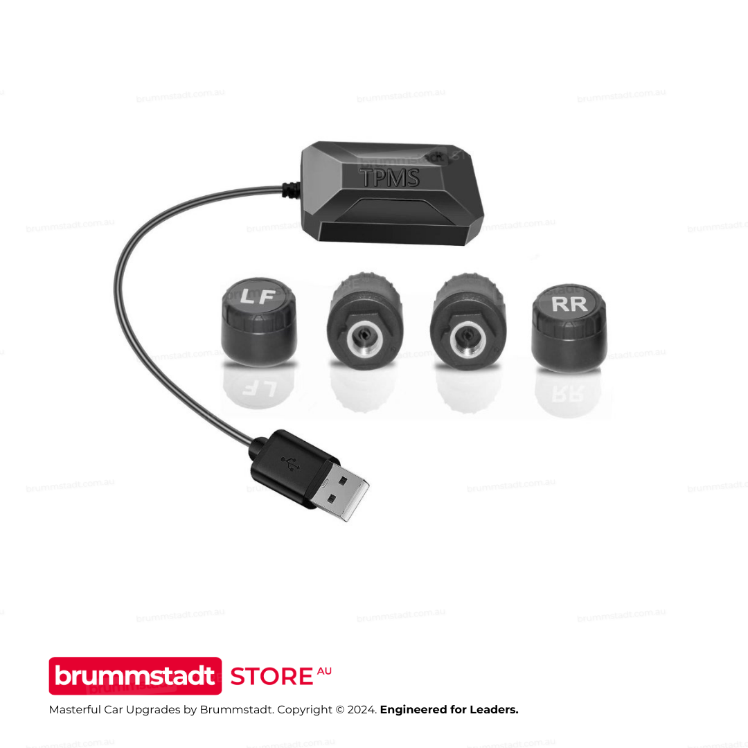 External Tire Pressure Sensor - Easy Installation, Real-Time Alerts