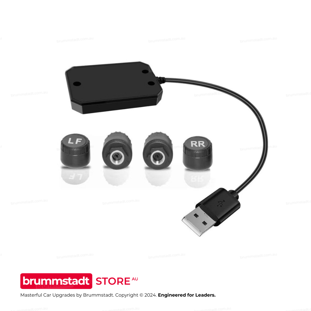 External Tire Pressure Sensor - Easy Installation, Real-Time Alerts