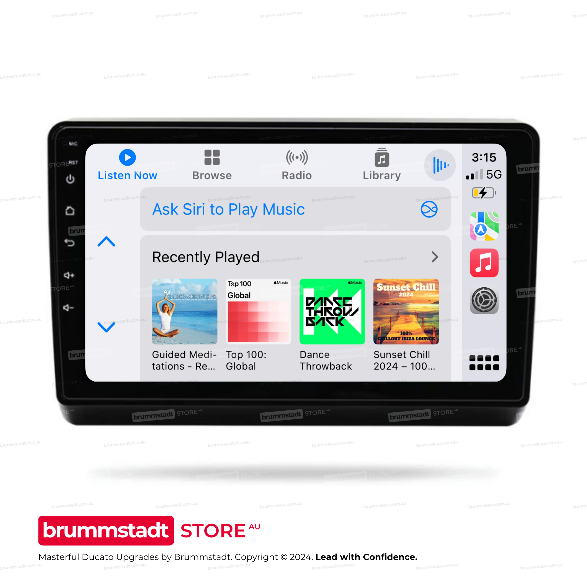 Fiat Ducato 2006-2020 - Premium Head Unit Upgrade Kit: Radio Infotainment System with Wired & Wireless Apple CarPlay and Android Auto Compatibility