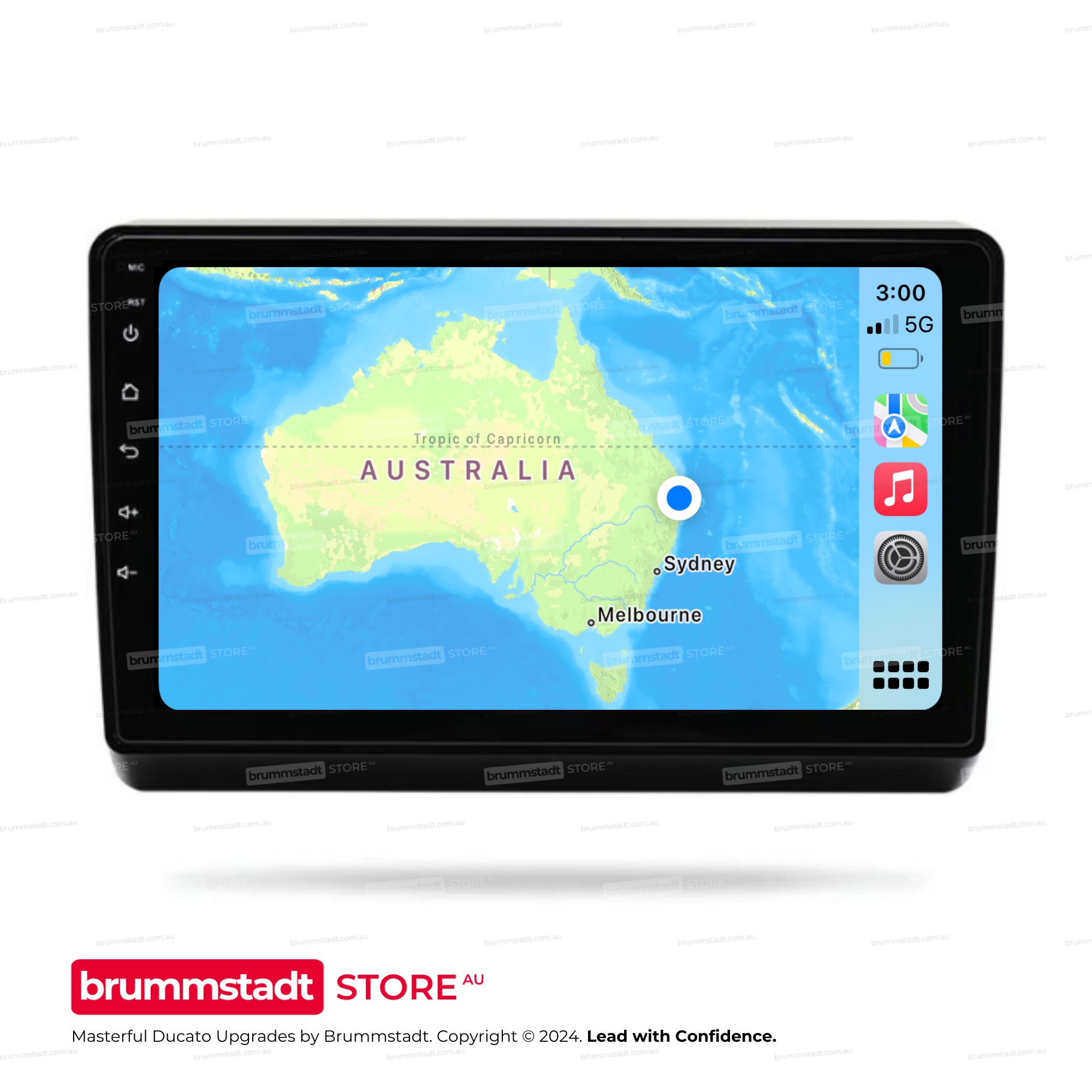 Fiat Ducato 2006-2020 - Premium Head Unit Upgrade Kit: Radio Infotainment System with Wired & Wireless Apple CarPlay and Android Auto Compatibility