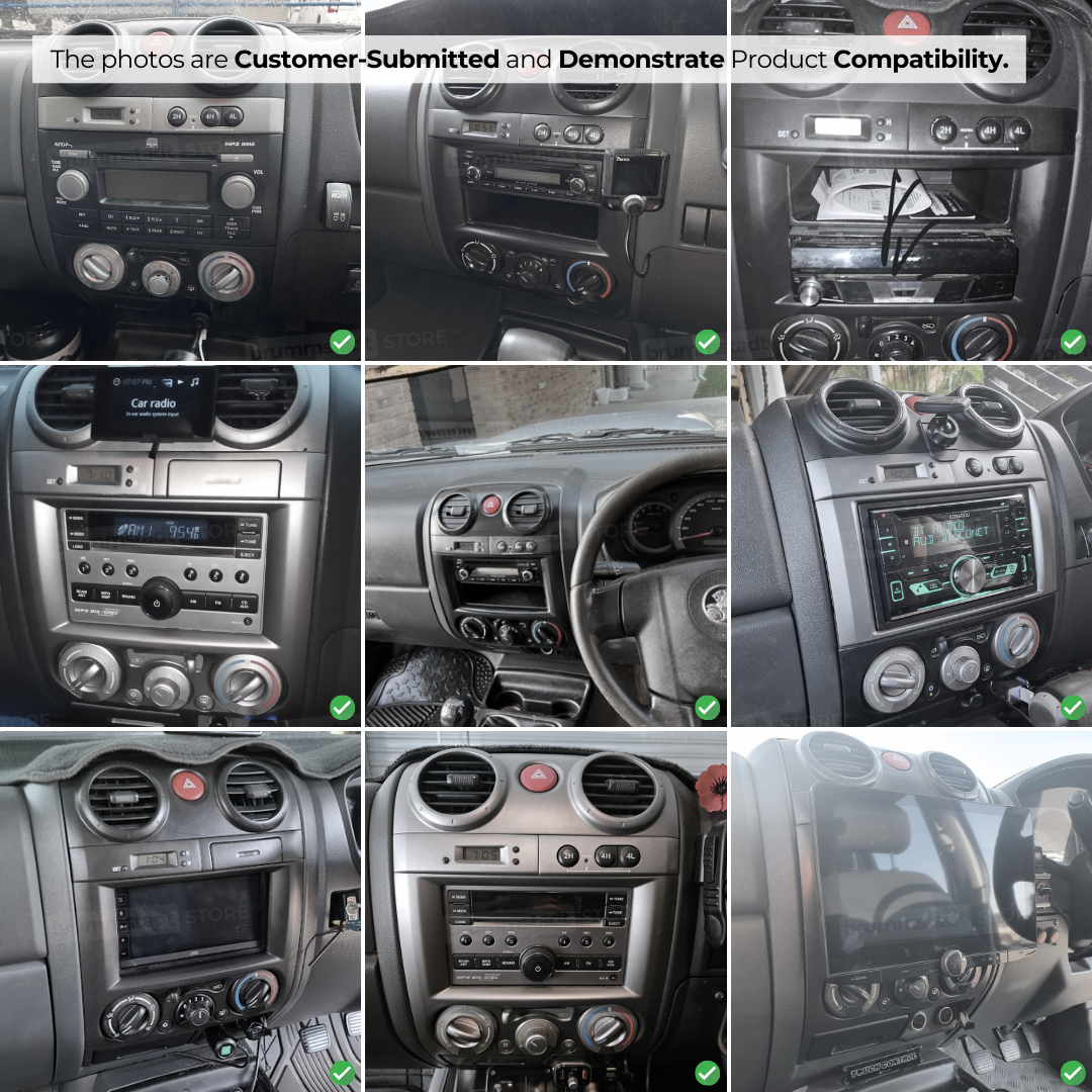 Isuzu D-Max 2009-2012 - Premium Head Unit Upgrade Kit: Radio Infotainment System with Wired & Wireless Apple CarPlay and Android Auto Compatibility