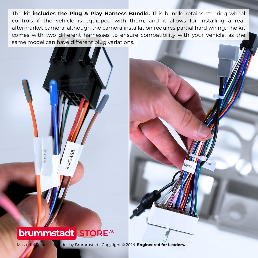 Isuzu D-Max 2009-2012 - Premium Head Unit Upgrade Kit: Radio Infotainment System with Wired & Wireless Apple CarPlay and Android Auto Compatibility