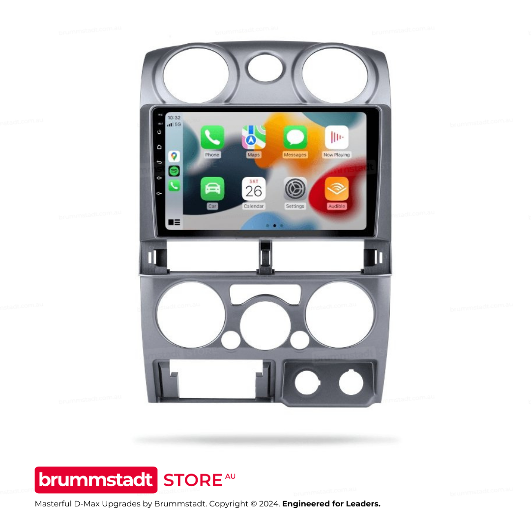 Isuzu D-Max 2009-2012 - Premium Head Unit Upgrade Kit: Radio Infotainment System with Wired & Wireless Apple CarPlay and Android Auto Compatibility
