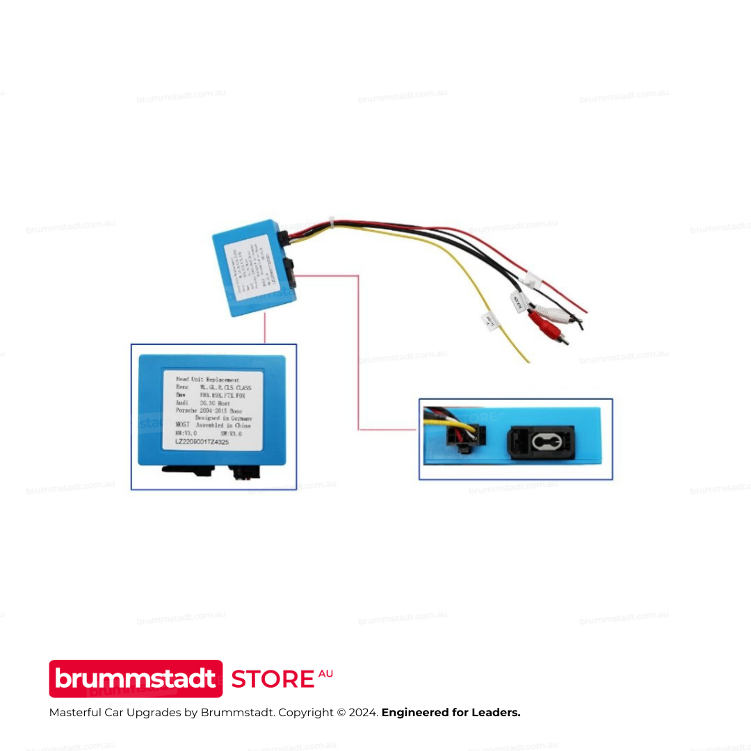 Universal Fibre Optic Interface Box - Essential for Retaining Factory Speakers & Amplifier During Aftermarket Head Unit Installation