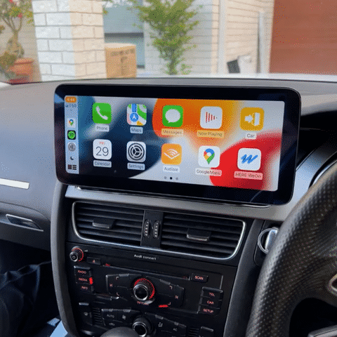 Audi A4 2009-2016 - Premium Head Unit Upgrade Kit: Radio Infotainment System with Wired & Wireless Apple CarPlay and Android Auto Compatibility - baeumer technologies