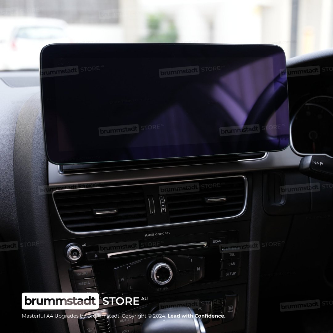 Audi A4 2009-2016 - Premium Head Unit Upgrade Kit: Radio Infotainment System with Wired & Wireless Apple CarPlay and Android Auto Compatibility - baeumer technologies