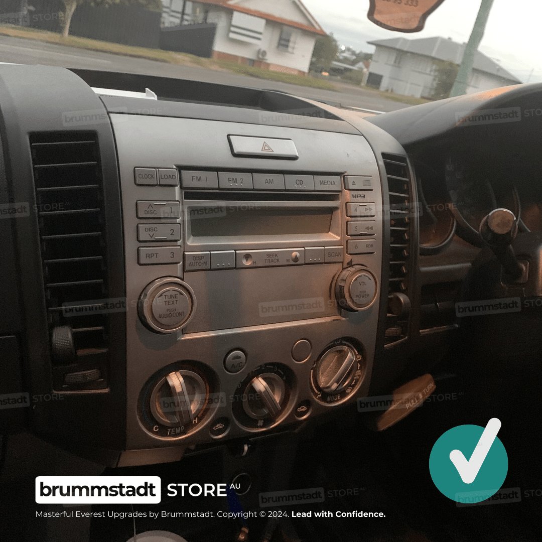 Ford Everest 2 2006-2011 - Premium Head Unit Upgrade Kit: Radio Infotainment System with Wired & Wireless Apple CarPlay and Android Auto Compatibility - baeumer technologies