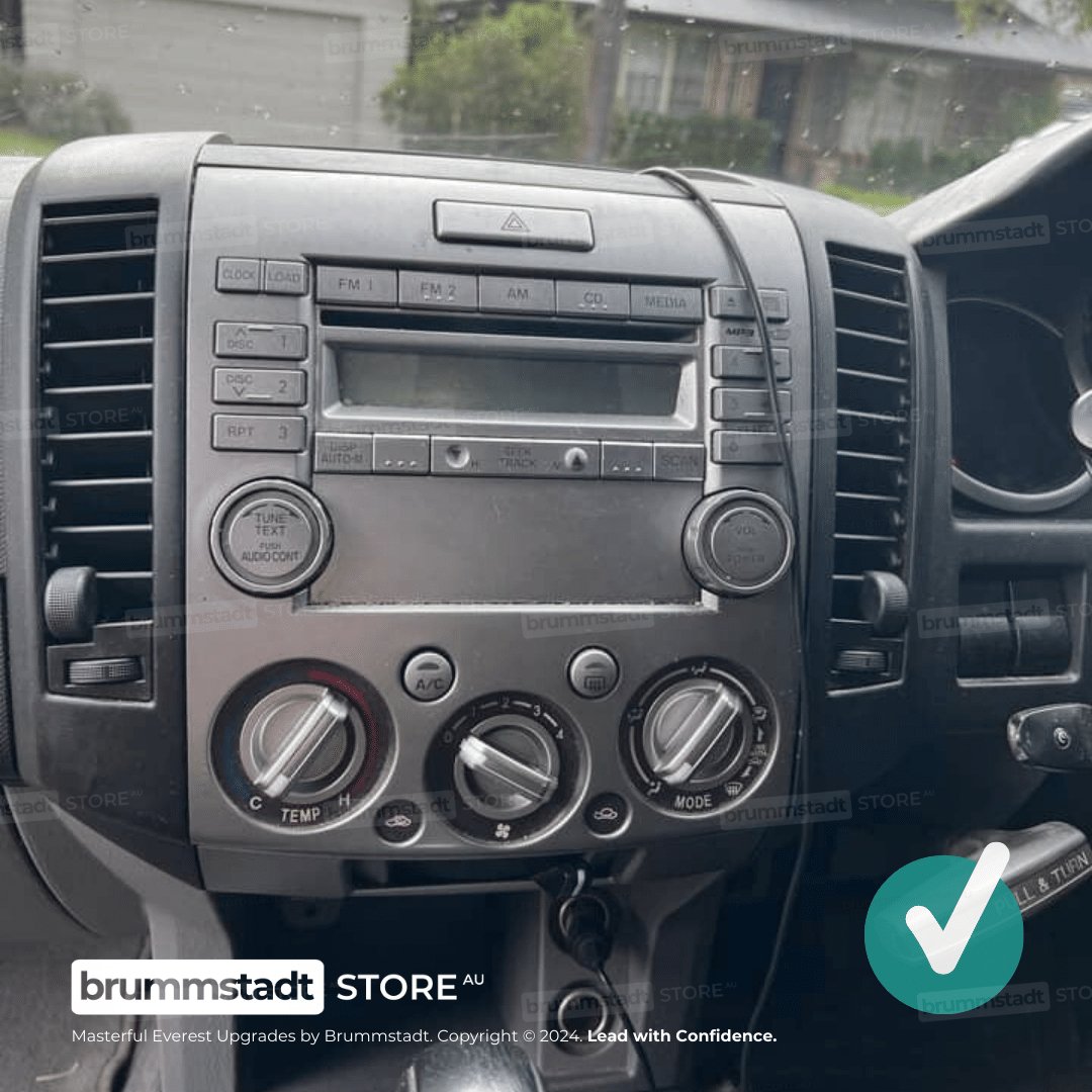 Ford Everest 2 2006-2011 - Premium Head Unit Upgrade Kit: Radio Infotainment System with Wired & Wireless Apple CarPlay and Android Auto Compatibility - baeumer technologies