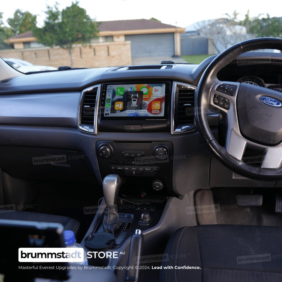 Ford Everest 2018-2022 - Premium Head Unit Upgrade Kit: Radio Infotainment System with Wired & Wireless Apple CarPlay and Android Auto Compatibility - baeumer technologies