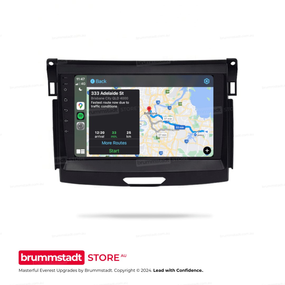 Ford Everest 2018-2022 - Premium Head Unit Upgrade Kit: Radio Infotainment System with Wired & Wireless Apple CarPlay and Android Auto Compatibility - baeumer technologies