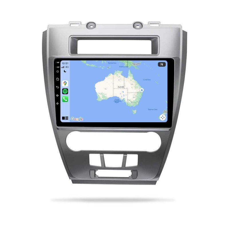 Ford Mustang 2009-2012 - Premium Head Unit Upgrade Kit: Radio Infotainment System with Wired & Wireless Apple CarPlay and Android Auto Compatibility - baeumer technologies