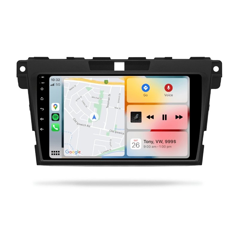Mazda CX7 2006-2012 ER Series 1 Series 2 - Premium Head Unit Upgrade Kit: Radio Infotainment System with Wired & Wireless Apple CarPlay and Android Auto Compatibility - baeumer technologies