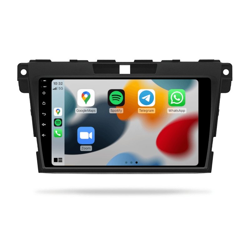 Mazda CX7 2006-2012 ER Series 1 Series 2 - Premium Head Unit Upgrade Kit: Radio Infotainment System with Wired & Wireless Apple CarPlay and Android Auto Compatibility - baeumer technologies