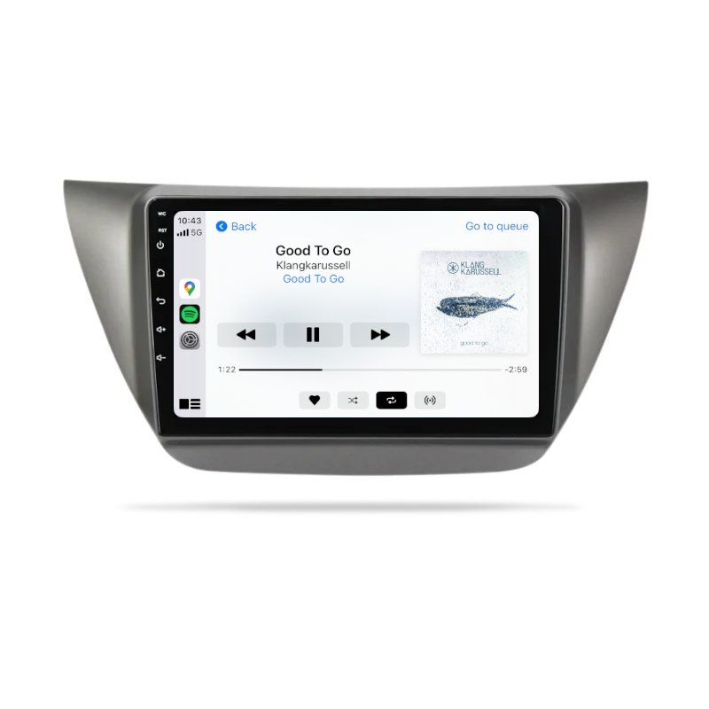 Mitsubishi Lancer 2000-2010 - Premium Head Unit Upgrade Kit: Radio Infotainment System with Wired & Wireless Apple CarPlay and Android Auto Compatibility - baeumer technologies