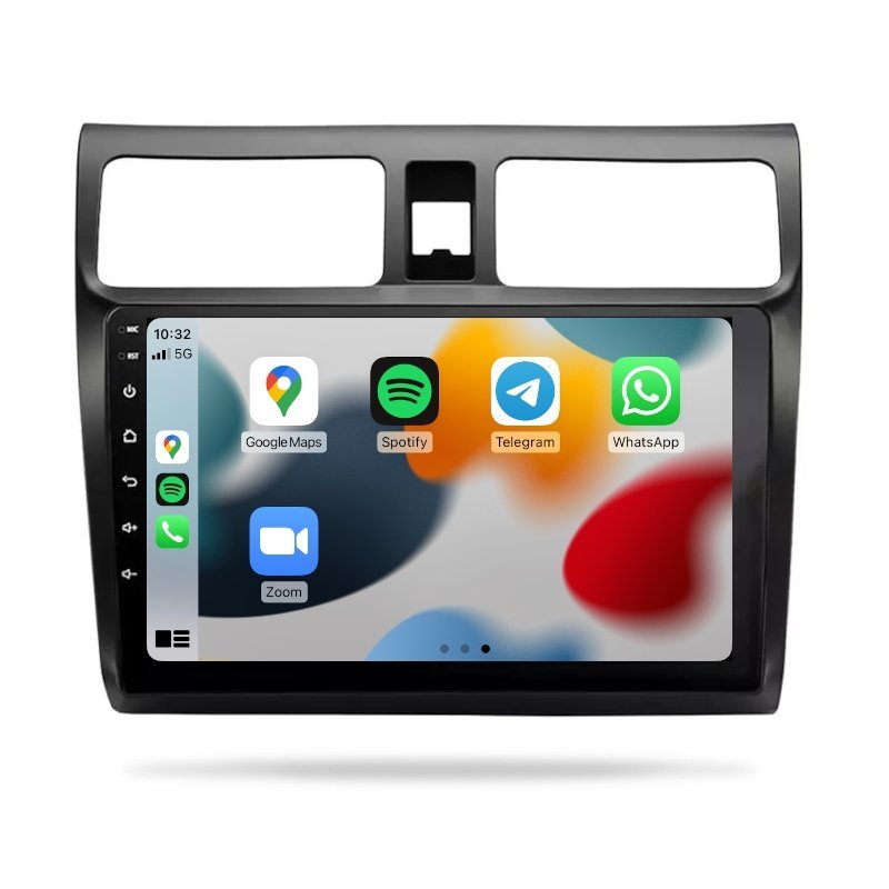 Suzuki Swift 2005-2010 - Premium Head Unit Upgrade Kit: Radio Infotainment System with Wired & Wireless Apple CarPlay and Android Auto Compatibility - baeumer technologies