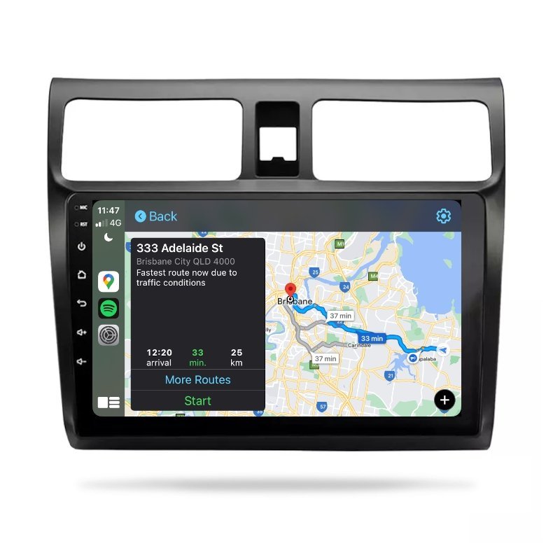 Suzuki Swift 2005-2010 - Premium Head Unit Upgrade Kit: Radio Infotainment System with Wired & Wireless Apple CarPlay and Android Auto Compatibility - baeumer technologies