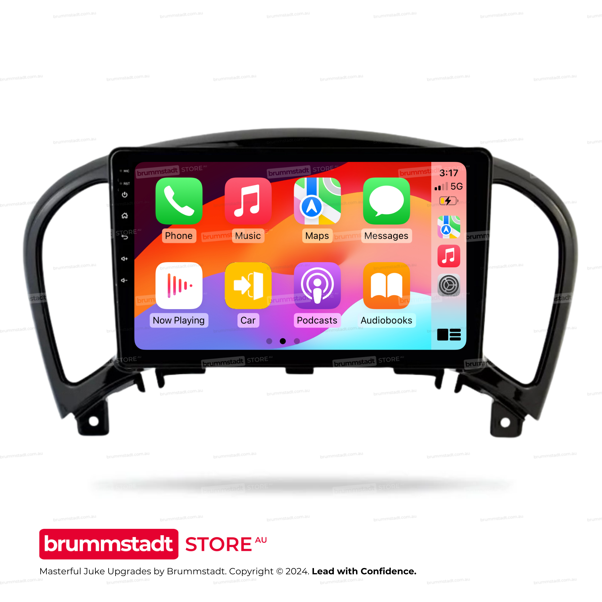 Nissan Juke 2010-2014 - Premium Head Unit Upgrade Kit: Radio Infotainment System with Wired & Wireless Apple CarPlay and Android Auto Compatibility