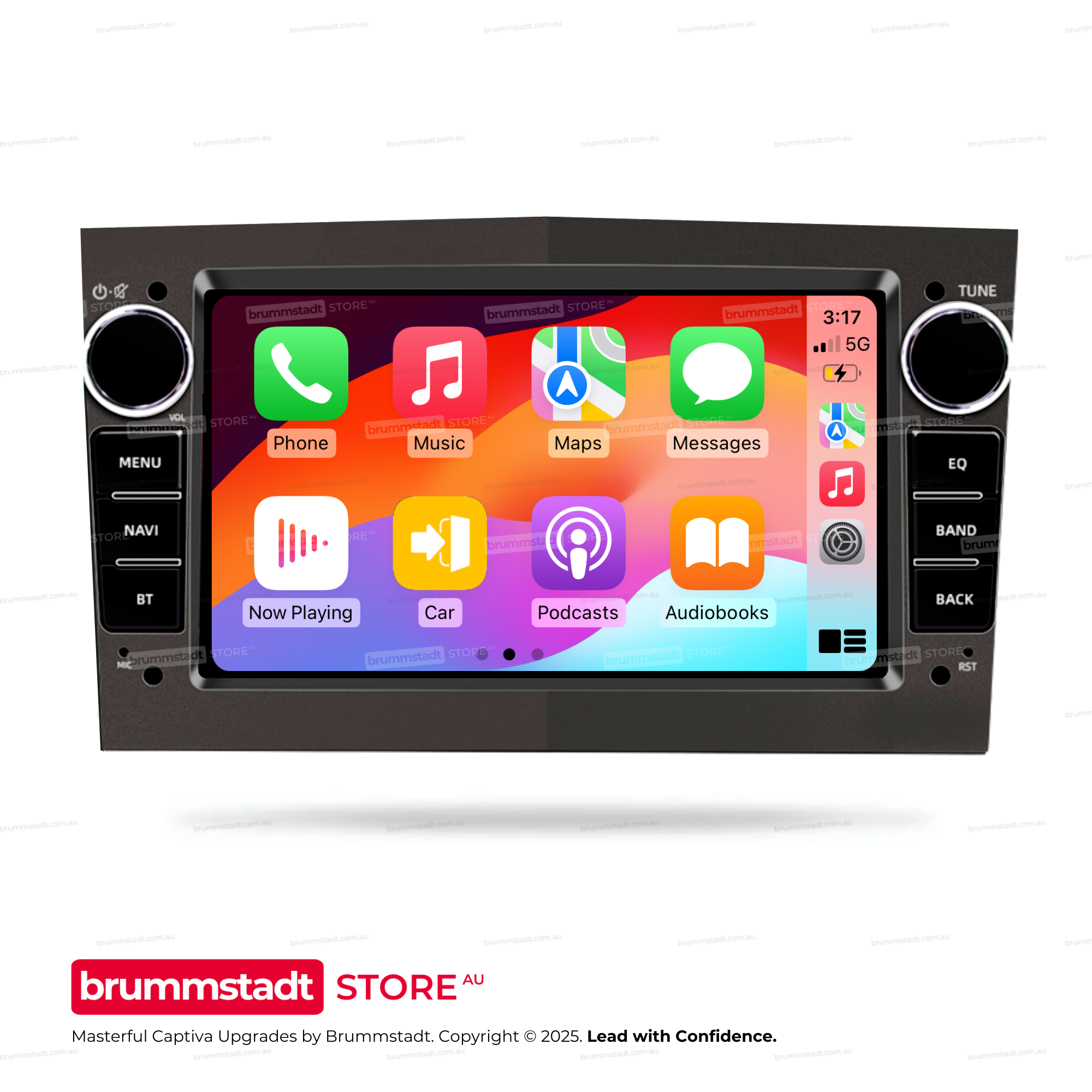 Holden Captiva 5 2006-2015 - Premium Head Unit Upgrade Kit: Radio Infotainment System with Wired & Wireless Apple CarPlay and Android Auto Compatibility