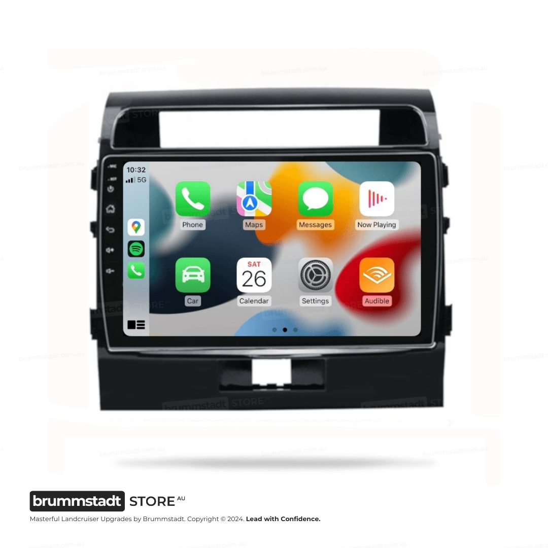 Toyota Land Cruiser 200 Series 2007-2015 - Premium Head Unit Upgrade Kit: Radio Infotainment System with Wired & Wireless Apple CarPlay and Android Auto Compatibility