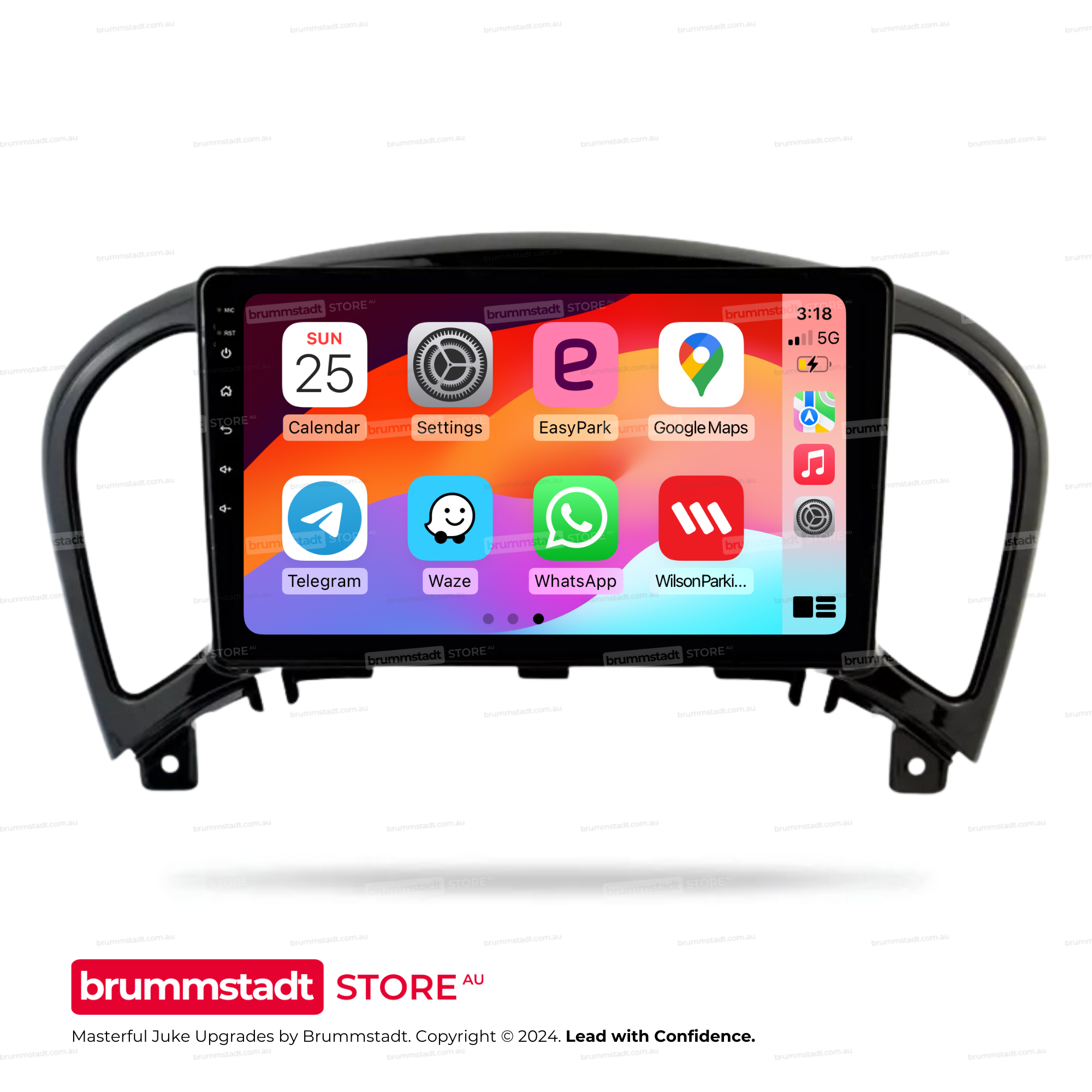 Nissan Juke 2010-2014 - Premium Head Unit Upgrade Kit: Radio Infotainment System with Wired & Wireless Apple CarPlay and Android Auto Compatibility