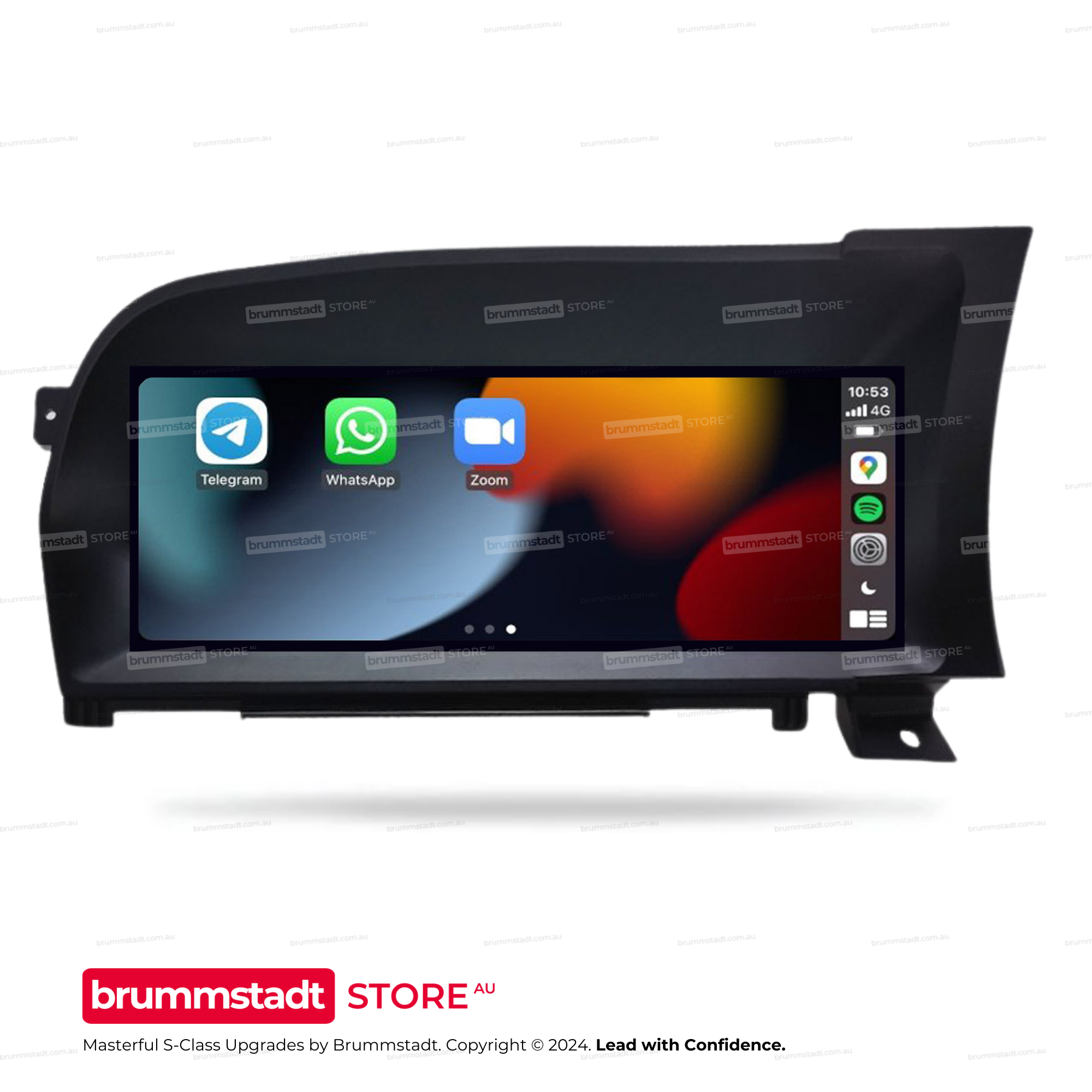 Mercedes Benz S-Class NTG 3.0 3.5 2007-2013 - Premium Head Unit Upgrade Kit: Radio Infotainment System with Wired & Wireless Apple CarPlay and Android Auto Compatibility