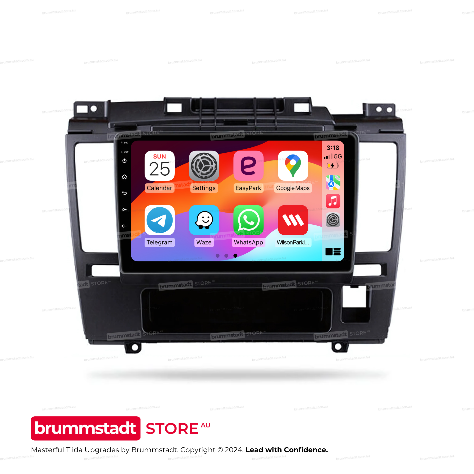 Nissan Tiida 2005-2010 - Premium Head Unit Upgrade Kit: Radio Infotainment System with Wired & Wireless Apple CarPlay and Android Auto Compatibility