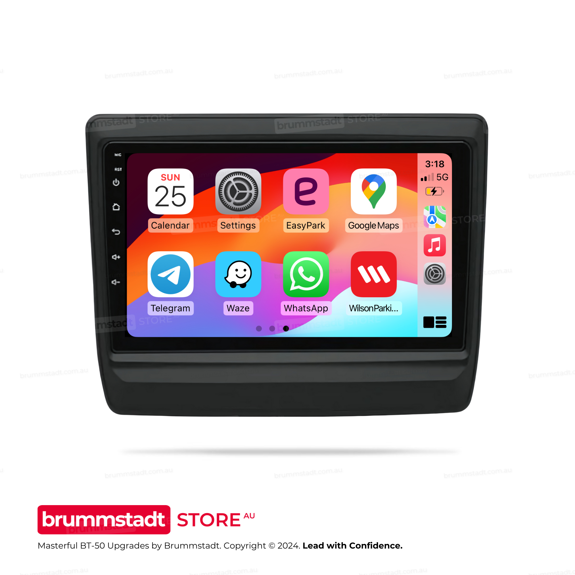 Mazda BT-50 2021-2023 - Premium Head Unit Upgrade Kit: Radio Infotainment System with Wired & Wireless Apple CarPlay and Android Auto Compatibility