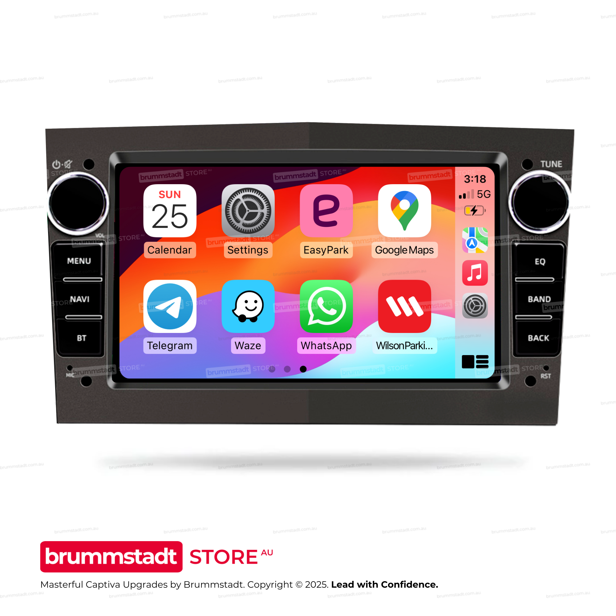 Holden Captiva 5 2006-2015 - Premium Head Unit Upgrade Kit: Radio Infotainment System with Wired & Wireless Apple CarPlay and Android Auto Compatibility