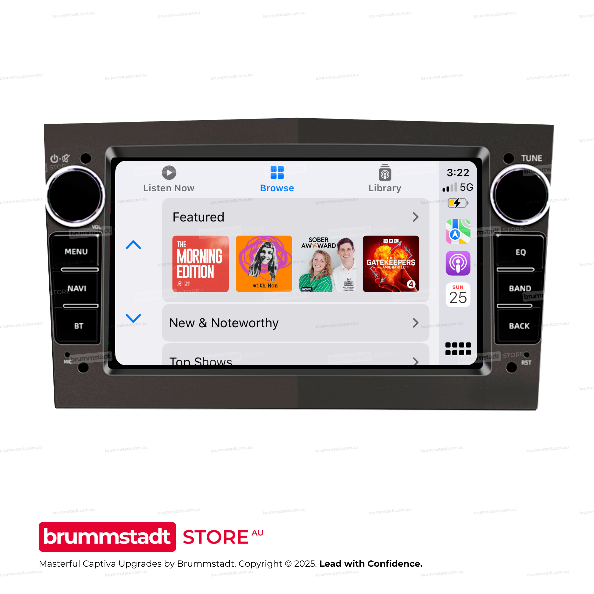 Holden Captiva 5 2006-2015 - Premium Head Unit Upgrade Kit: Radio Infotainment System with Wired & Wireless Apple CarPlay and Android Auto Compatibility