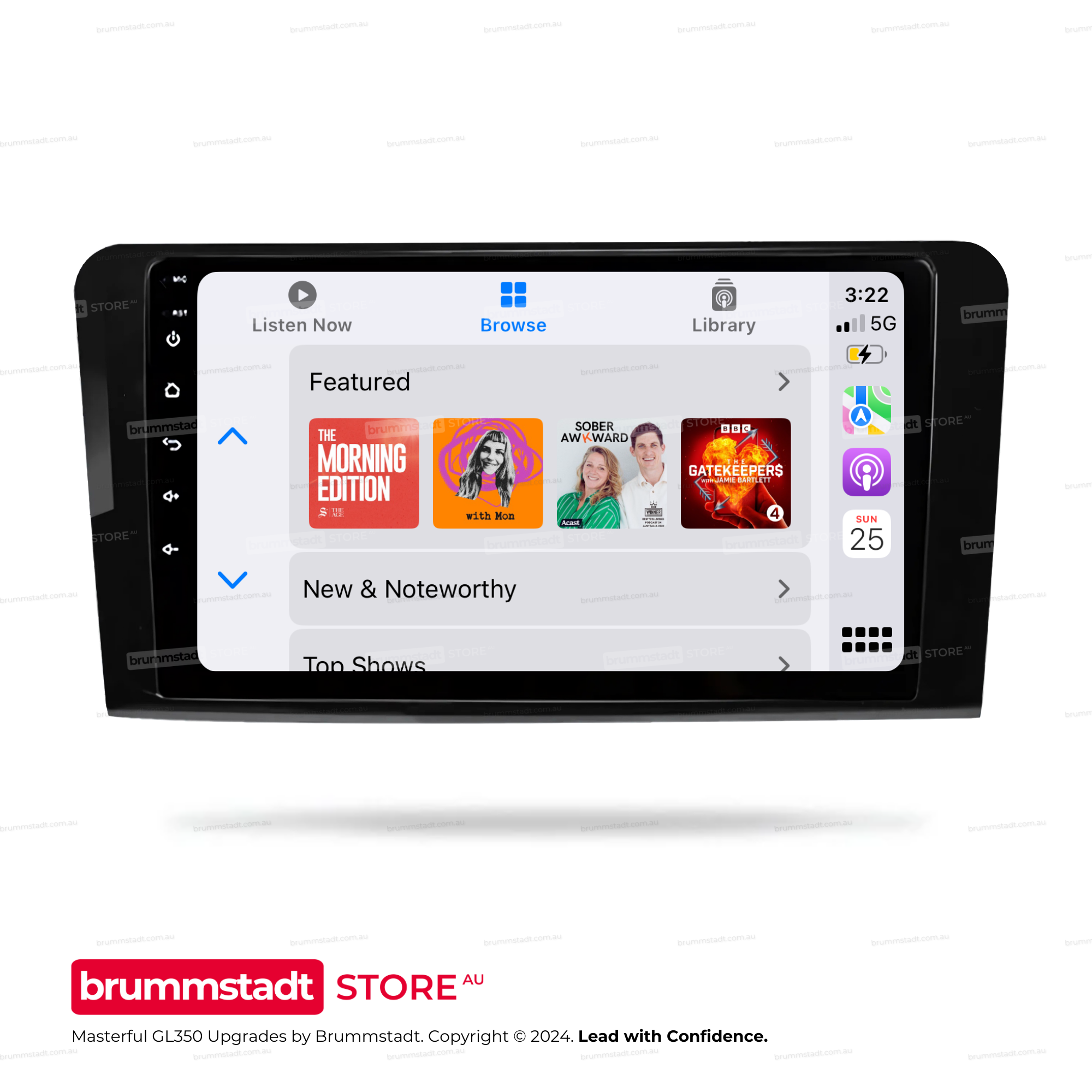 Mercedes Benz GL-Class 350 2005-2012 - Premium Head Unit Upgrade Kit: Radio Infotainment System with Wired & Wireless Apple CarPlay and Android Auto Compatibility