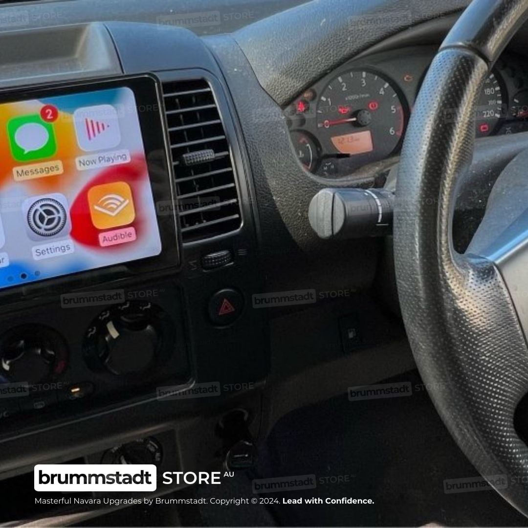 Nissan Navara 2005-2015 D40 - Premium Head Unit Upgrade Kit: Radio Infotainment System with Wired & Wireless Apple CarPlay and Android Auto Compatibility