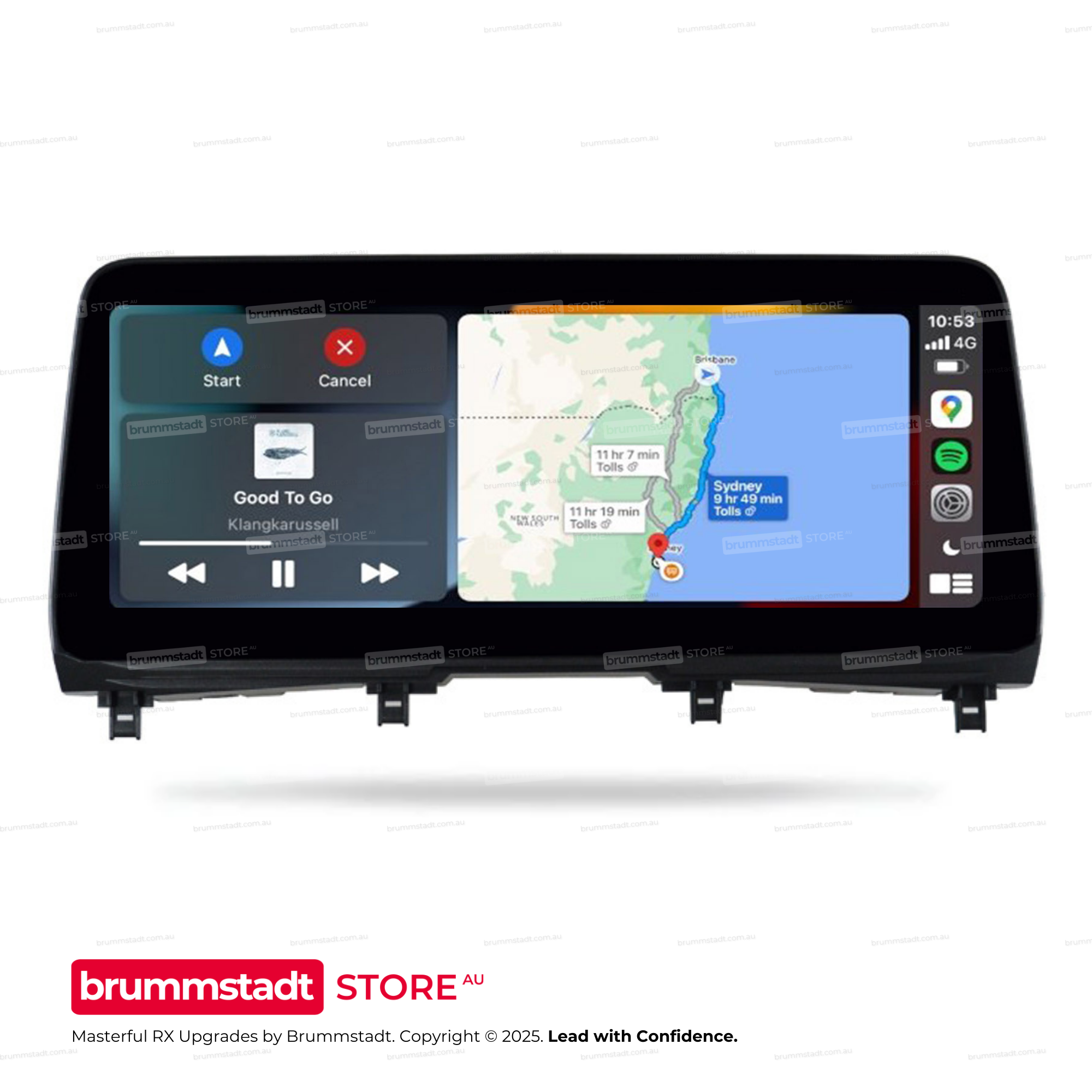 Lexus RX 270/350/450 2009-2011 - Premium Head Unit Upgrade Kit: Radio Infotainment System with Wired & Wireless Apple CarPlay and Android Auto Compatibility