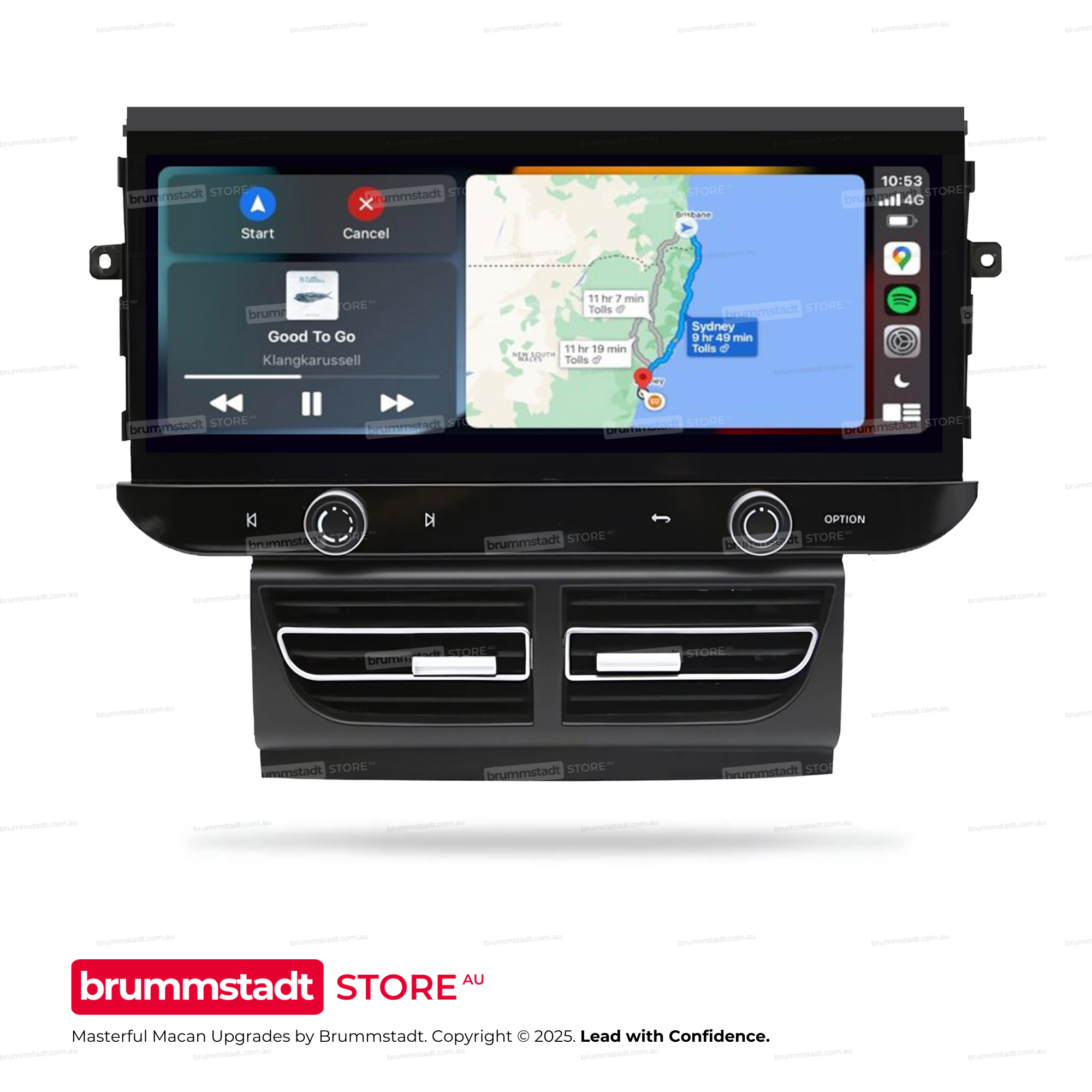 Porsche Macan 2014-2018 - Premium Head Unit Upgrade Kit: Radio Infotainment System with Wired & Wireless Apple CarPlay and Android Auto Compatibility