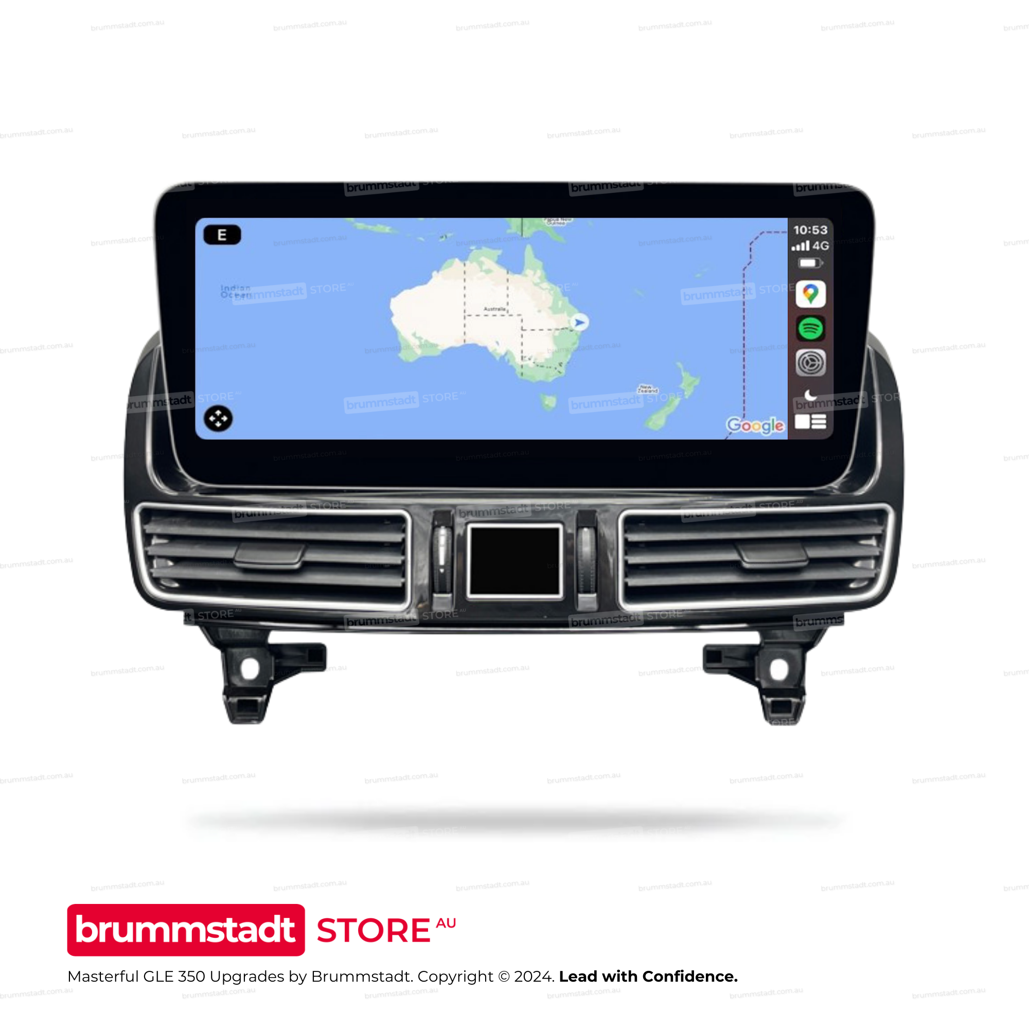 Mercedes Benz GLE-Class 250 350 NTG 5.0 2015-2019 - Premium Head Unit Upgrade Kit: Radio Infotainment System with Wired & Wireless Apple CarPlay and Android Auto Compatibility