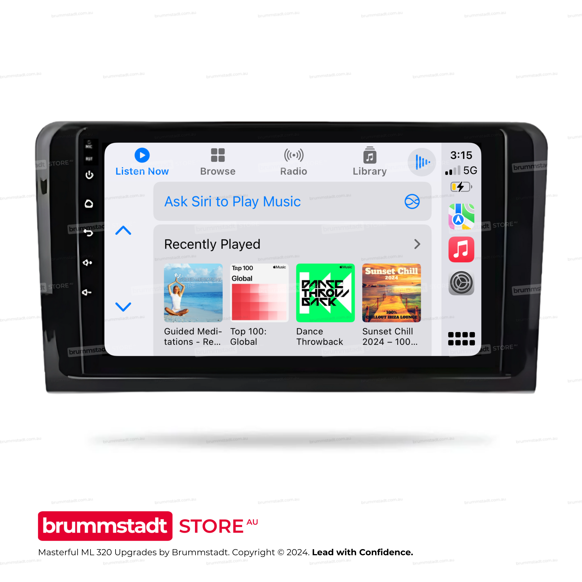 Mercedes Benz ML320 2005-2011 W164 - Premium Head Unit Upgrade Kit: Radio Infotainment System with Wired & Wireless Apple CarPlay and Android Auto Compatibility