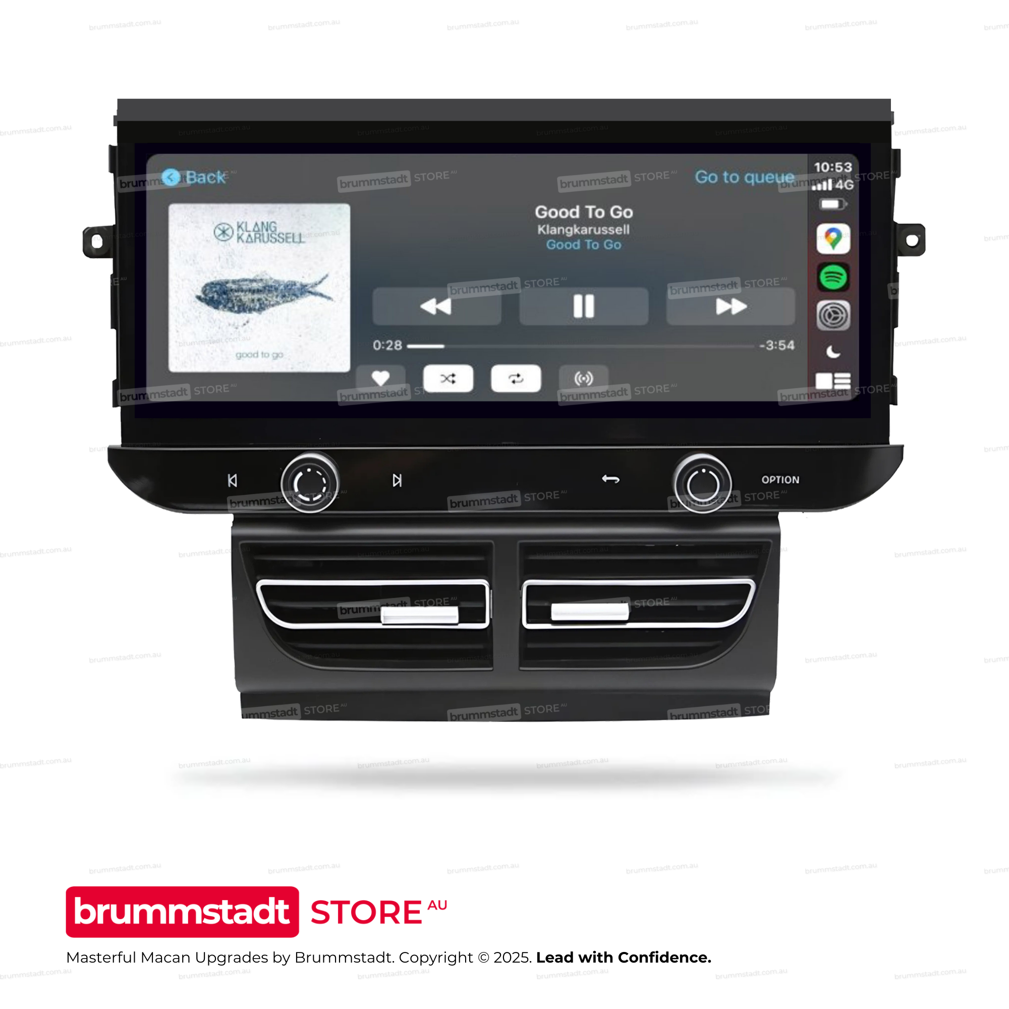 Porsche Macan 2014-2018 - Premium Head Unit Upgrade Kit: Radio Infotainment System with Wired & Wireless Apple CarPlay and Android Auto Compatibility