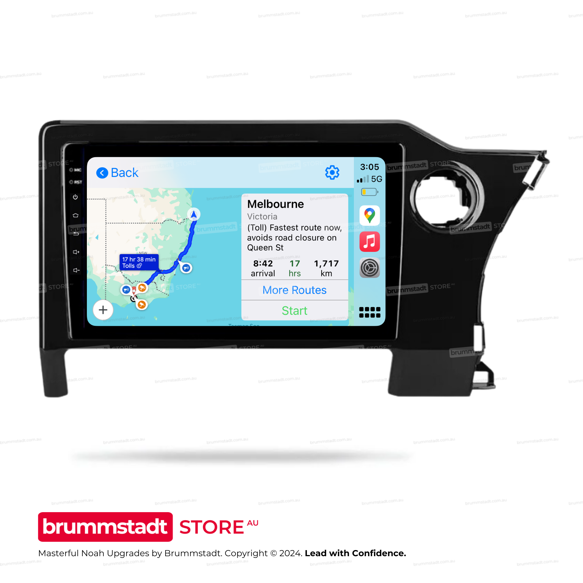 Toyota Noah 2022-2024 - Premium Head Unit Upgrade Kit: Radio Infotainment System with Wired & Wireless Apple CarPlay and Android Auto Compatibility