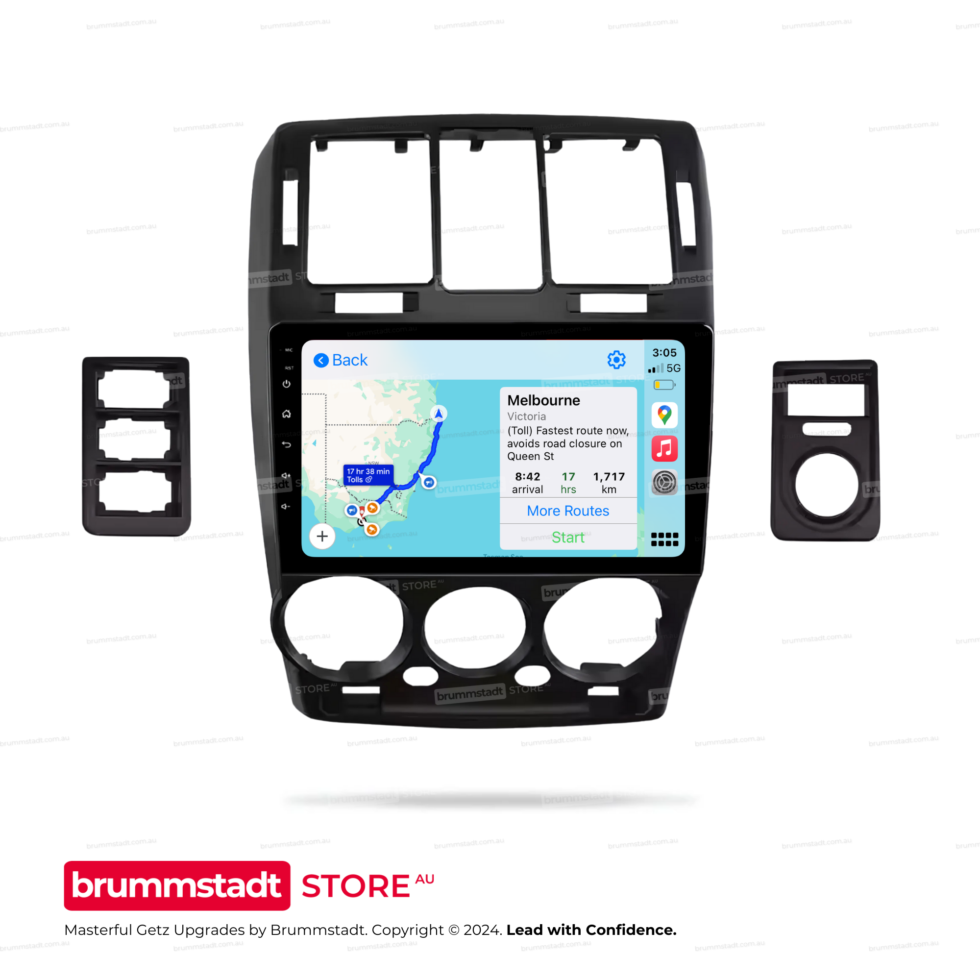 Hyundai Getz 2002-2011 - Premium Head Unit Upgrade Kit: Radio Infotainment System with Wired & Wireless Apple CarPlay and Android Auto Compatibility