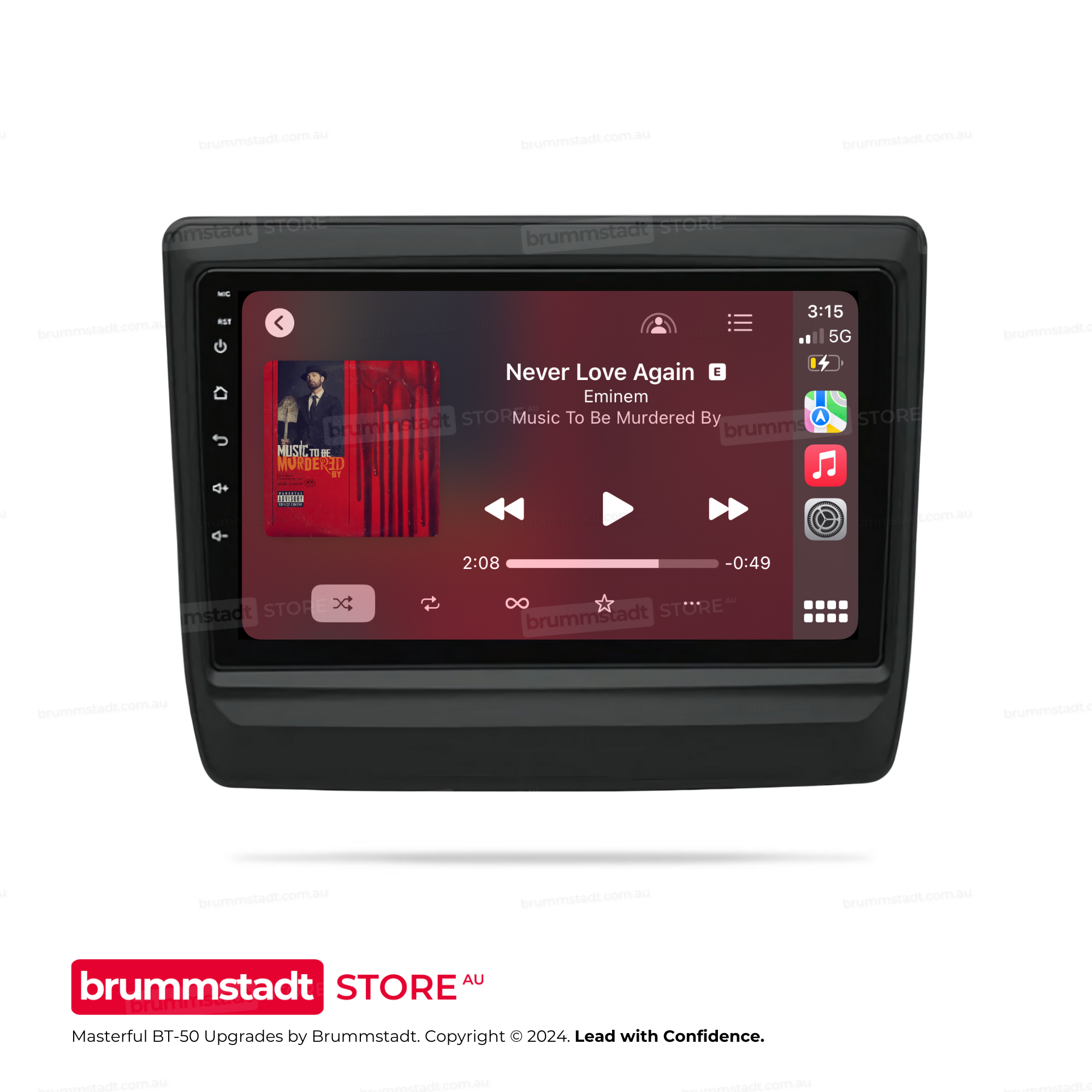 Mazda BT-50 2021-2023 - Premium Head Unit Upgrade Kit: Radio Infotainment System with Wired & Wireless Apple CarPlay and Android Auto Compatibility