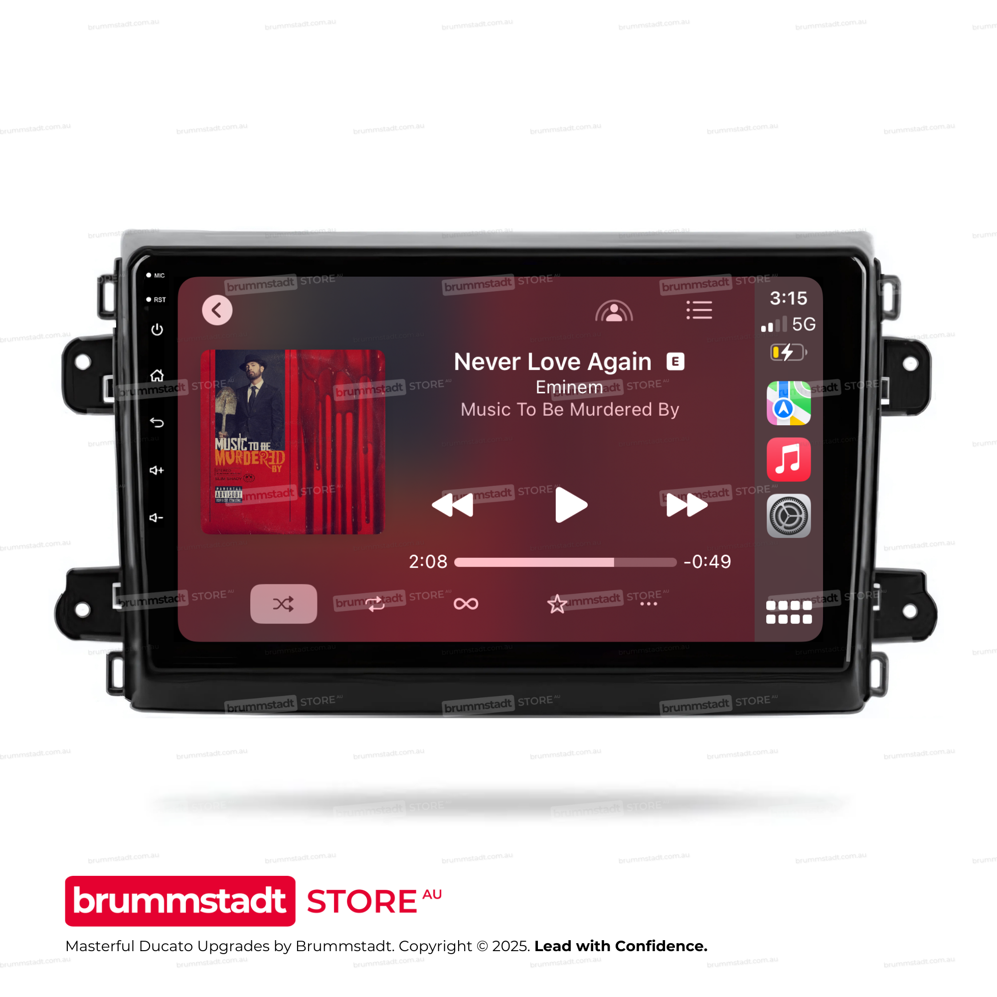 Fiat Ducato 2021-2024 - Premium Head Unit Upgrade Kit: Radio Infotainment System with Wired & Wireless Apple CarPlay and Android Auto Compatibility