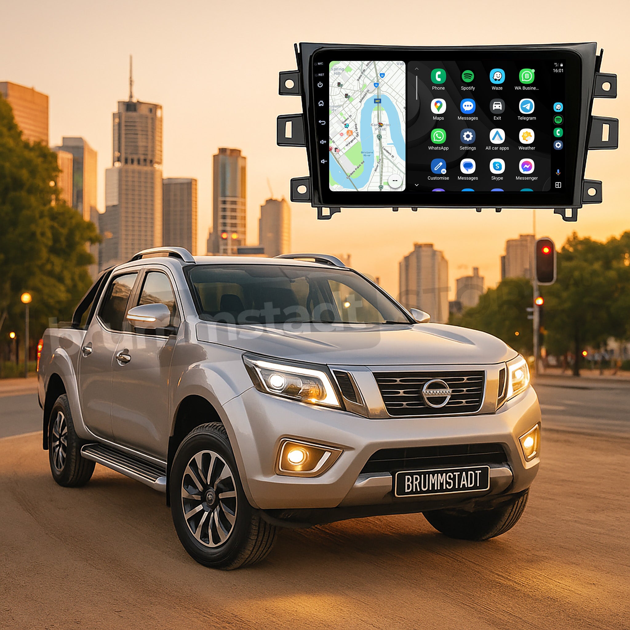 Nissan Navara P300 Android Auto Head Unit Infotainment System Brummstadt