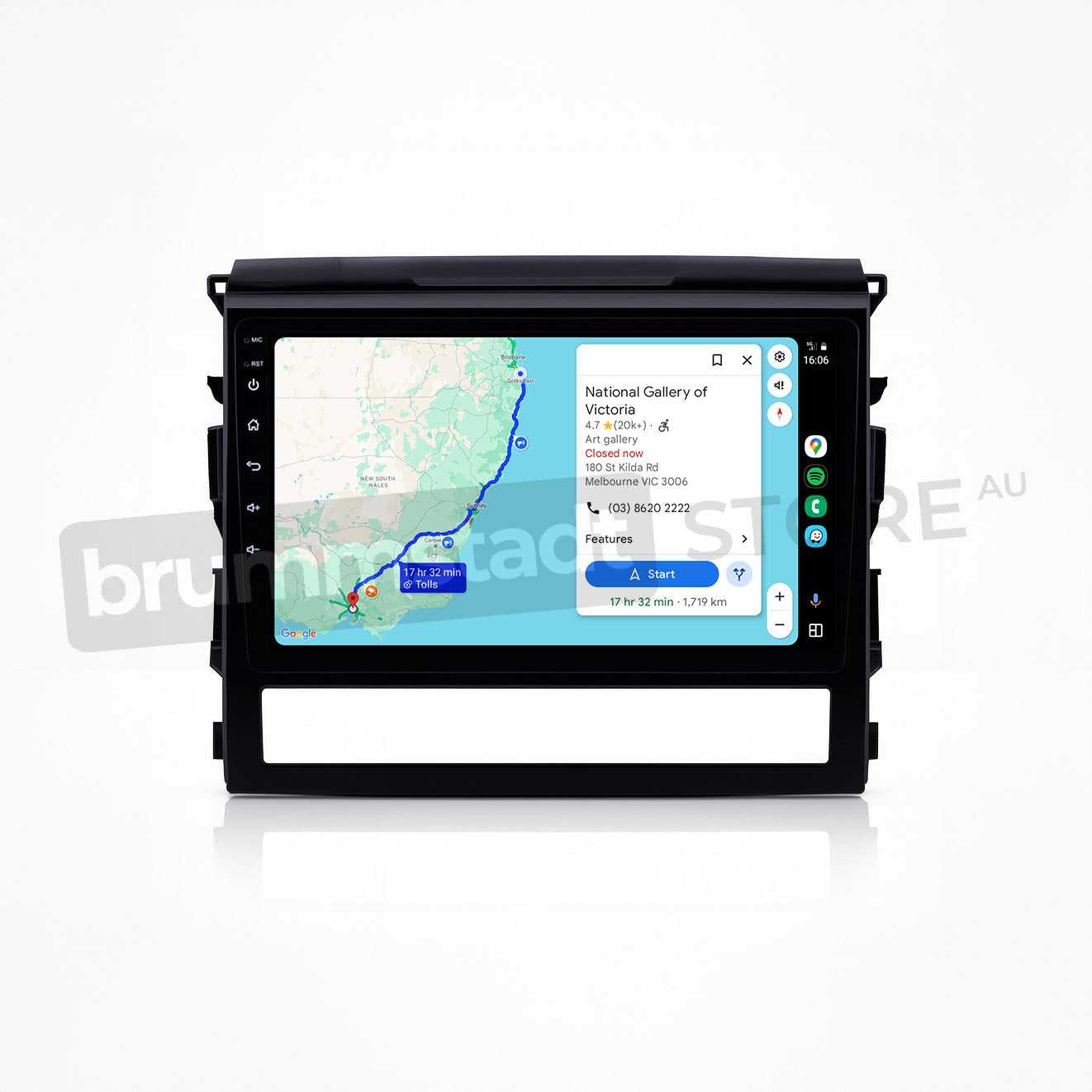 Toyota Land Cruiser 200 Series 2016-2022 - Premium Head Unit Upgrade Kit: Radio Infotainment System with Wired & Wireless Apple CarPlay and Android Auto Compatibility