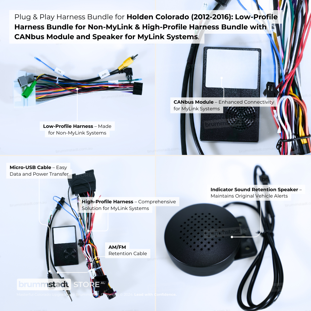 Holden Colorado 2012-2016 - Premium Head Unit Upgrade Kit: Radio Infotainment System with Wired & Wireless Apple CarPlay and Android Auto Compatibility