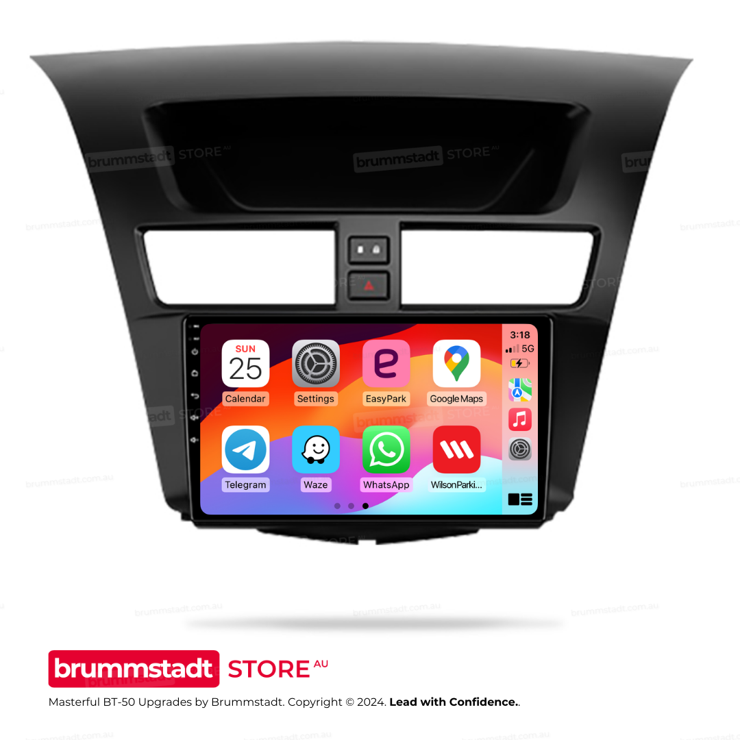 Mazda BT-50 2011-2020 WHOLE NEW FRAME - Premium Head Unit Upgrade Kit: Radio Infotainment System with Wired & Wireless Apple CarPlay and Android Auto Compatibility