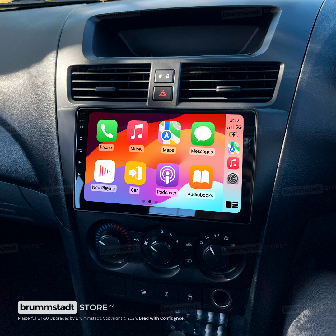 Mazda BT-50 2011-2020 WHOLE NEW FRAME - Premium Head Unit Upgrade Kit: Radio Infotainment System with Wired & Wireless Apple CarPlay and Android Auto Compatibility