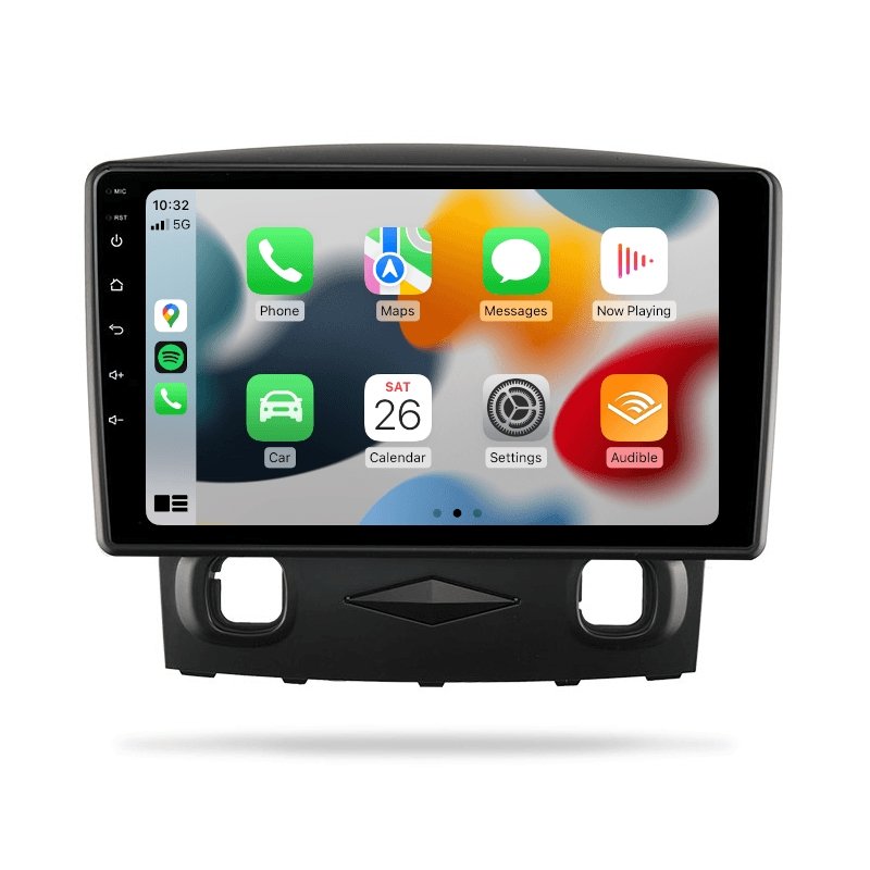 Ford Escape 2006-2012 MY10 - Premium Head Unit Upgrade Kit: Radio Infotainment System with Wired & Wireless Apple CarPlay and Android Auto Compatibility - baeumer technologies