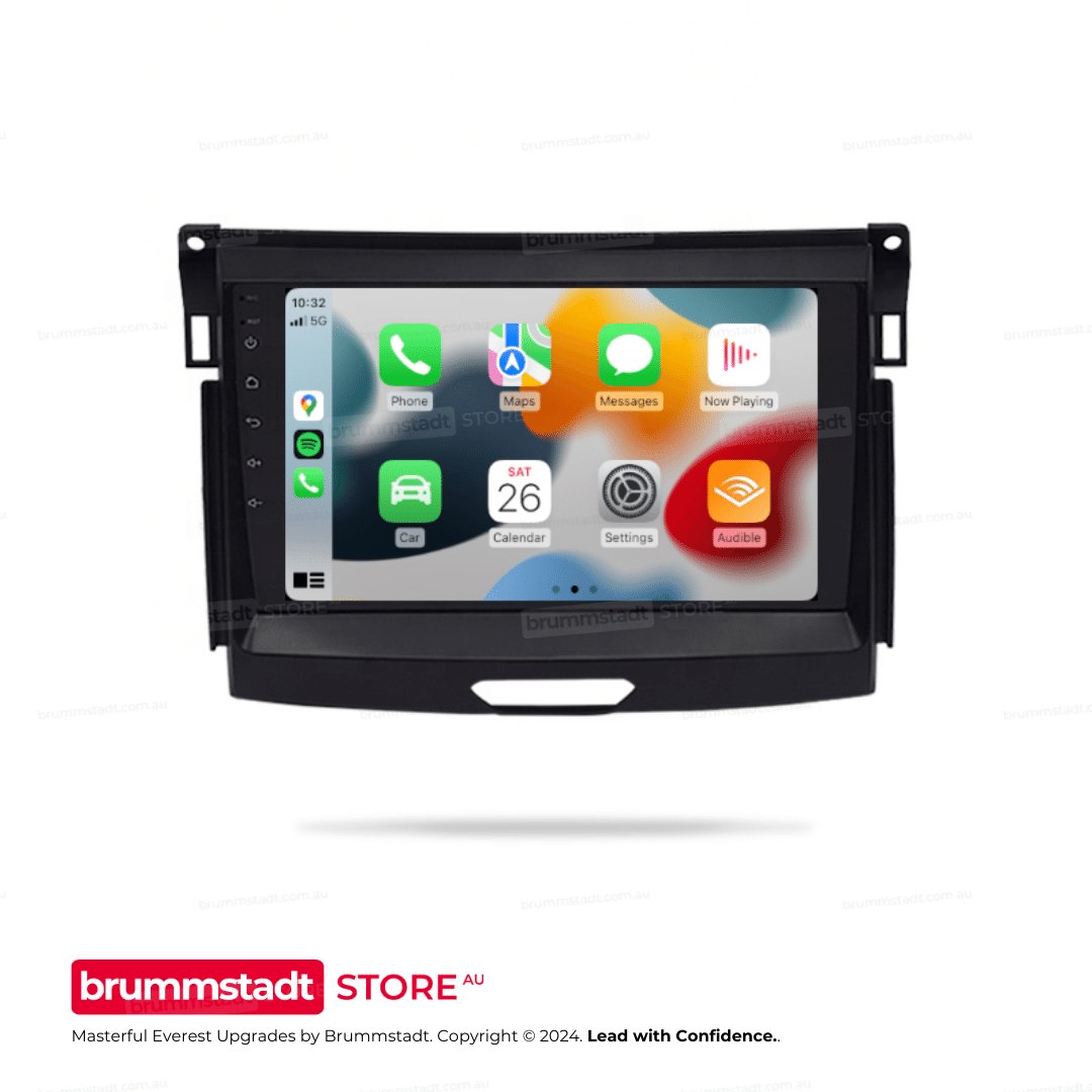 Ford Everest 2018-2022 - Premium Head Unit Upgrade Kit: Radio Infotainment System with Wired & Wireless Apple CarPlay and Android Auto Compatibility - baeumer technologies