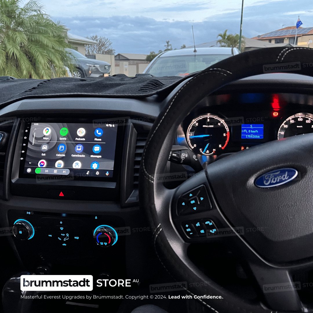 Ford Everest 2018-2022 - Premium Head Unit Upgrade Kit: Radio Infotainment System with Wired & Wireless Apple CarPlay and Android Auto Compatibility - baeumer technologies