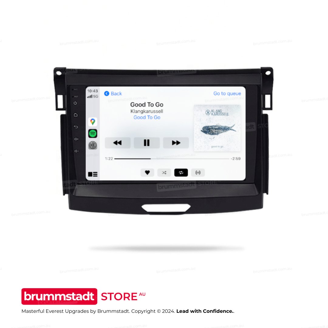 Ford Everest 2018-2022 - Premium Head Unit Upgrade Kit: Radio Infotainment System with Wired & Wireless Apple CarPlay and Android Auto Compatibility - baeumer technologies